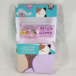 Reversible Pillow Case Squishmallows characters NWT